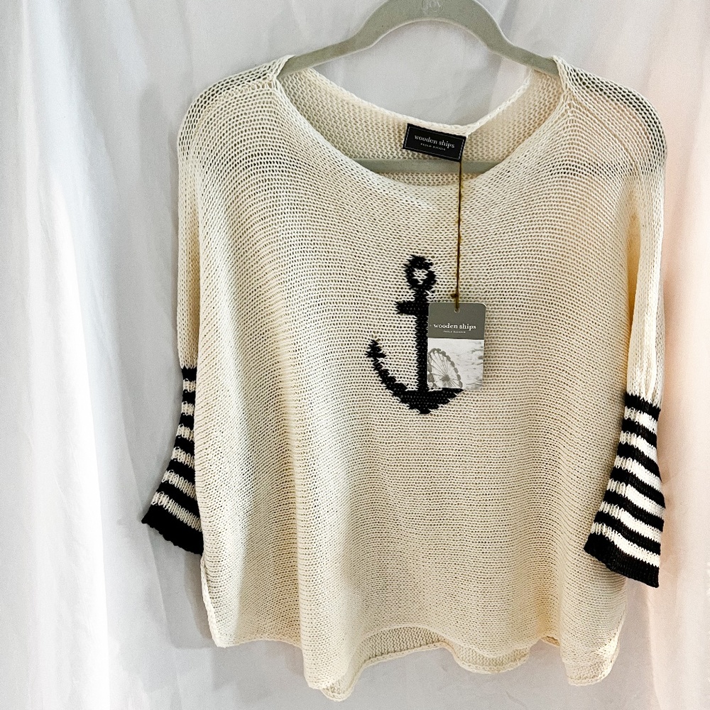 Brand new wooden ships sweater